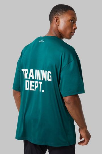 Man Active Training Dept Performance Oversized T Shirt green