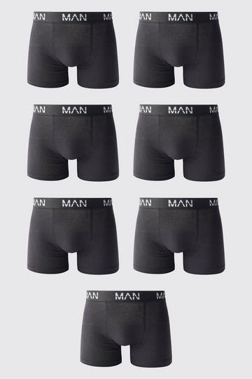 boohoo Mens Black Man Monogram Print Boxers - ShopStyle