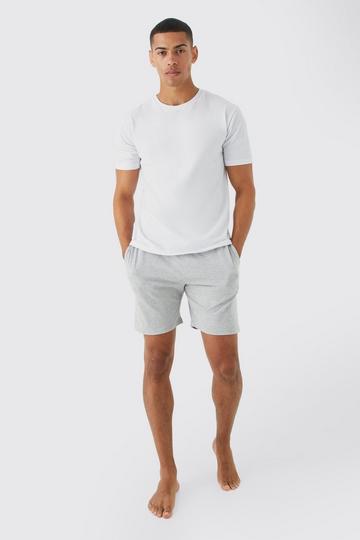 Man Loungewear Short Set grey