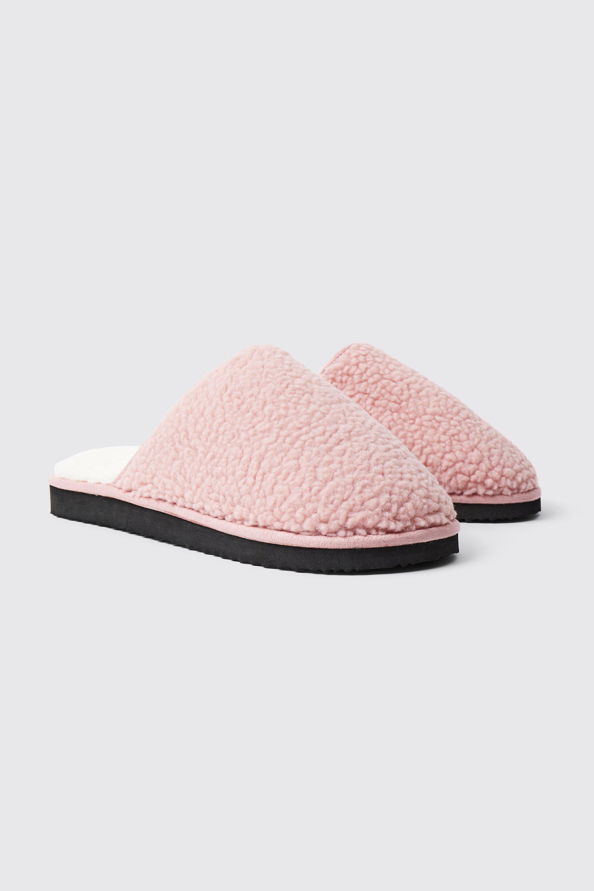 Men s Fleece Lined Slipper Boohoo UK