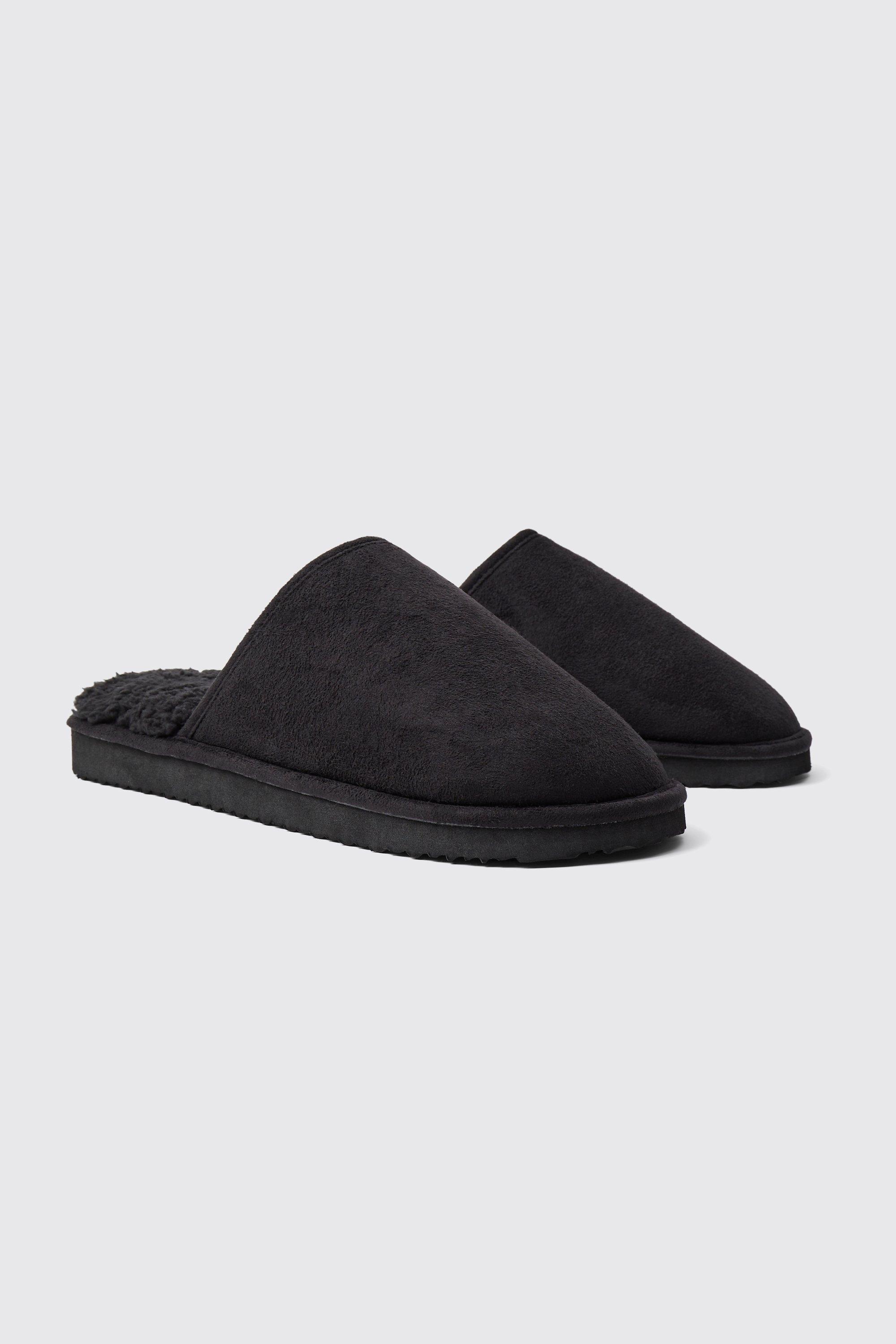 Mens faux fur slippers new arrivals