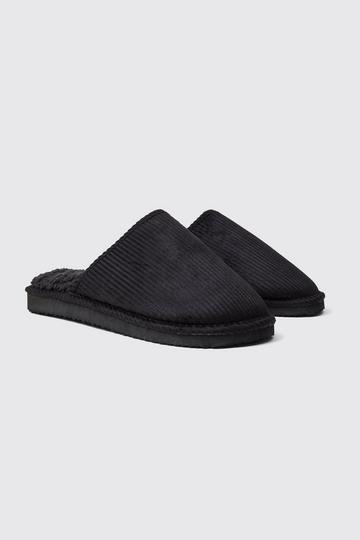 Cord Backless Slippers