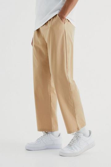 Technical Stretch Cropped Trouser stone