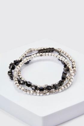 Spike Bracelet with Black Cord