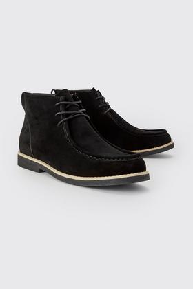 mens black desert boots uk