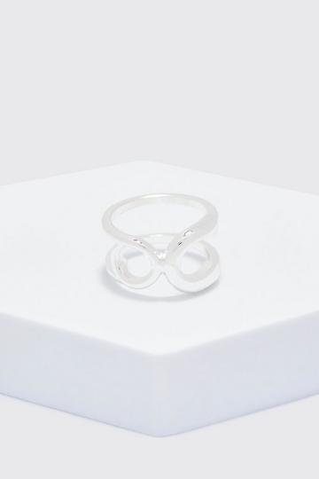 Silver Linked Stacker Ring