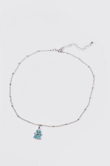 Iced Character Necklace blue