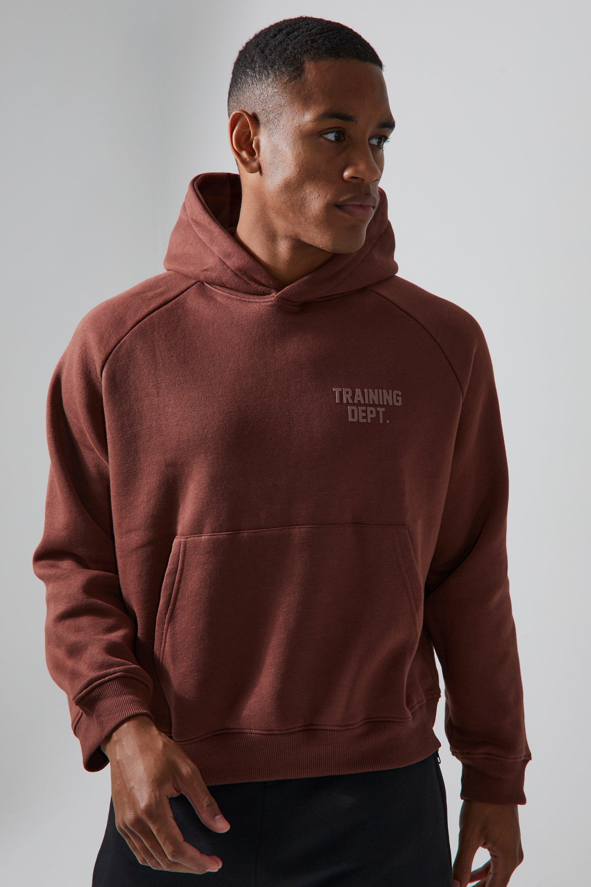 Brown on sale hoodie men