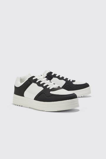 Chunky Sole Panel Trainer black