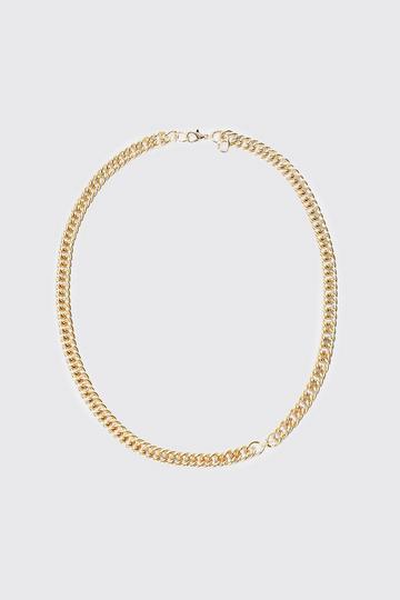 Gold Metallic Chunky Chain Necklace