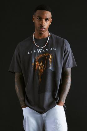 boohooMAN Oversized Tupac Homage License T-Shirt - Black - Size L