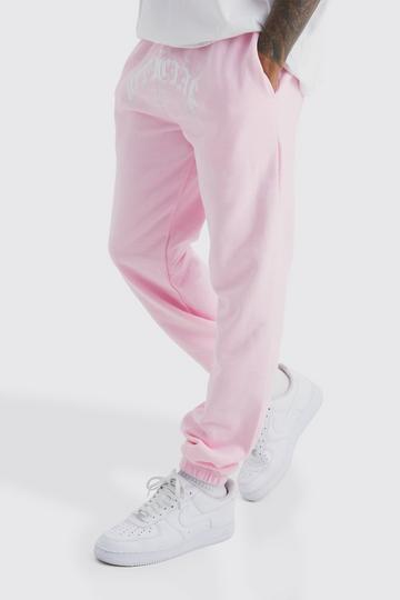 Pink Official Smoke Graphic Jogger