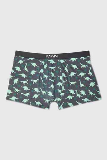 Plus Dinosaur Printed Boxers black