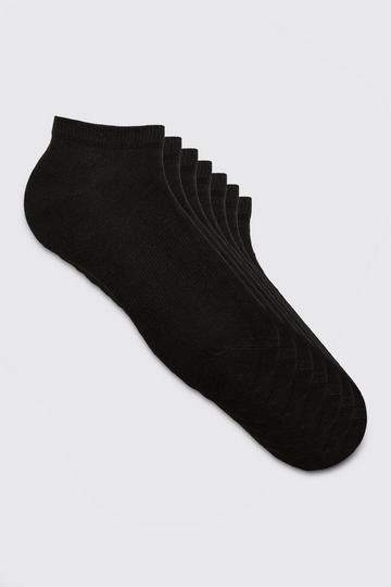 7 Pack Plain Trainer Socks black