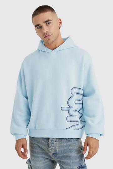 Plus Oversized All Over Graffiti Ear Hoodie