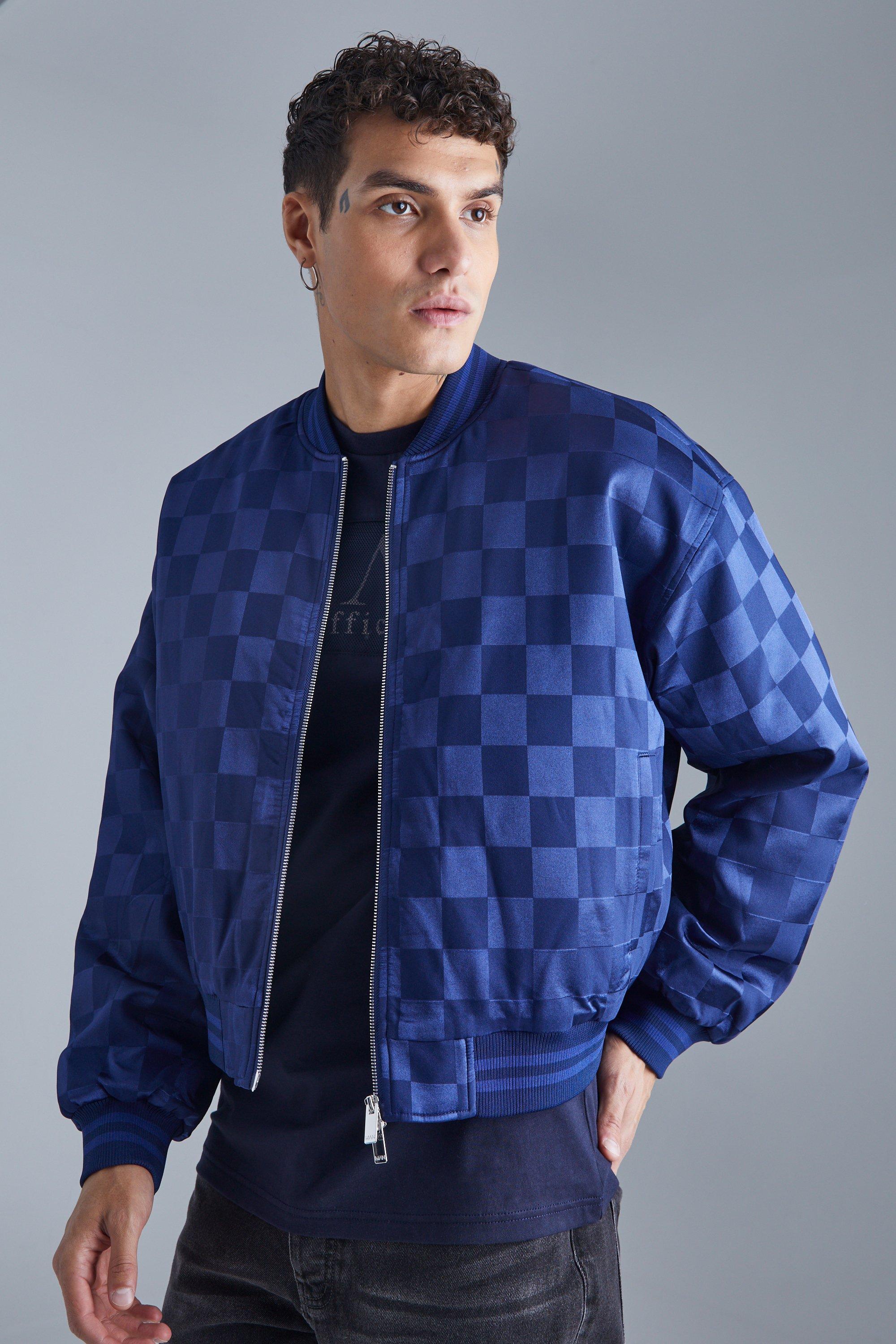 Men's Collarless Twill Jacket | Boohoo UK