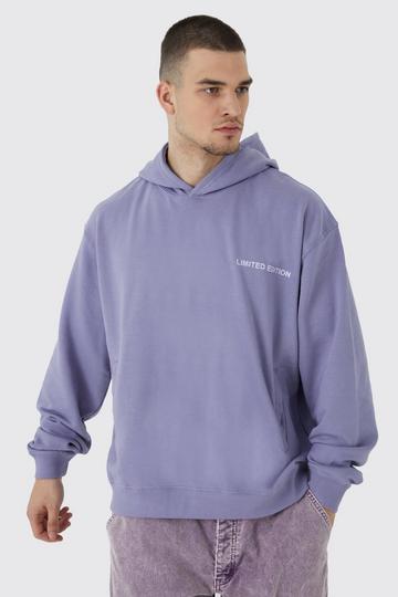 Tall Oversized Boxy Loopback Hoodie lavender