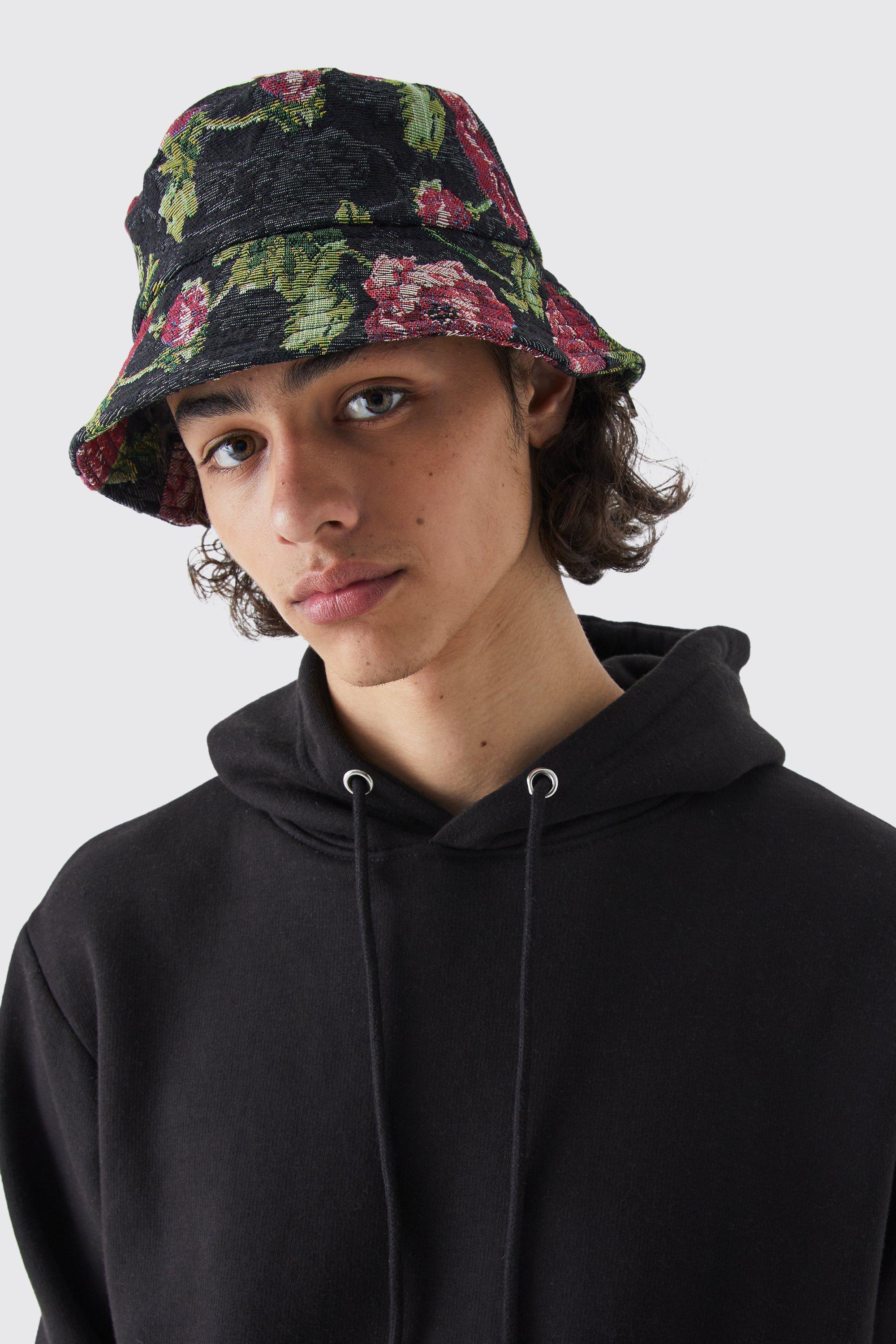 Men's Snake and Barbwire Reversible Bucket Hat | Boohoo UK