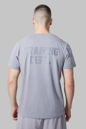 Grey Tall Active Training Dept Performance Slim T-shirt