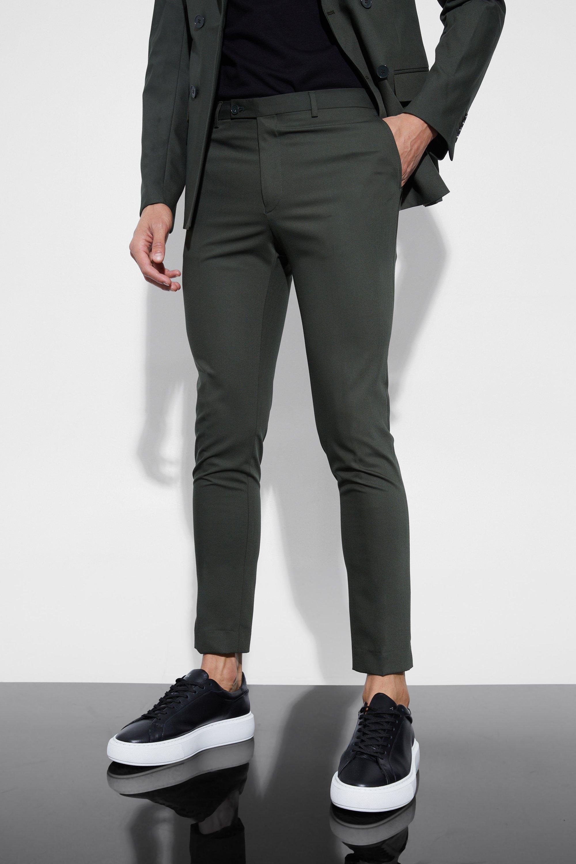 ASOS DESIGN Super Skinny Suit Trousers In Black And Green Windowpane Check,  $30 | Asos | Lookastic