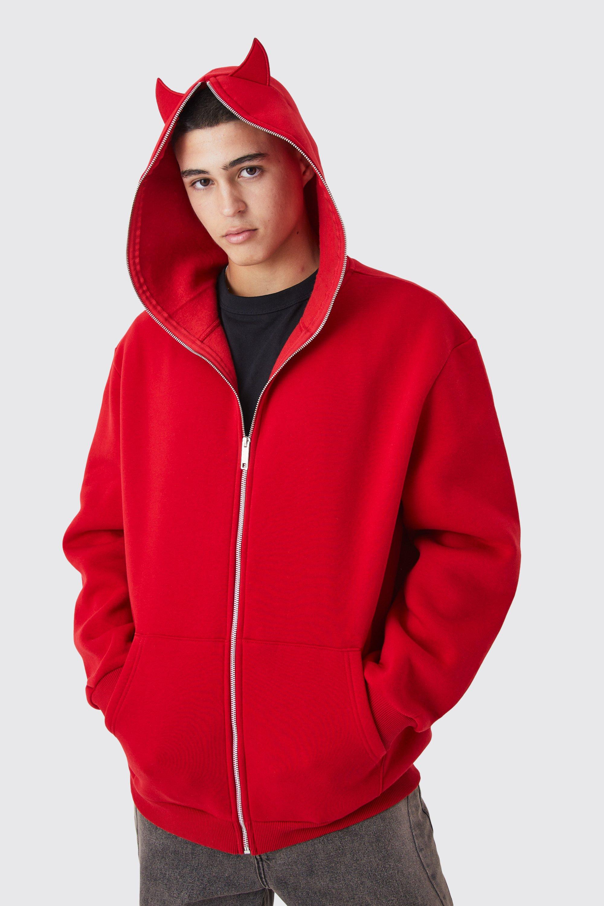 Half best sale colour hoodie