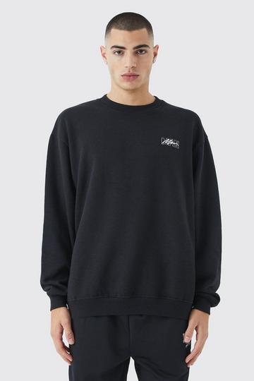 Oversized Man Sweatshirt black