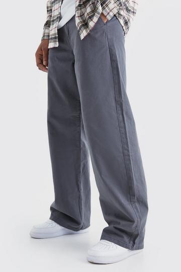 Tall Wide Fit Chino Trouser charcoal