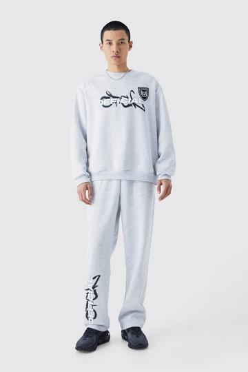 Grey Official Oversized Sweat Tracksuit