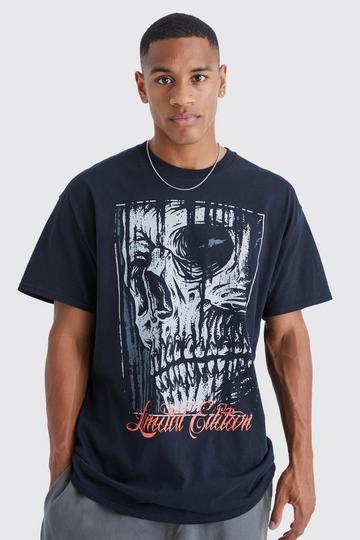 Oversized Limited Edition Skull T-shirt black