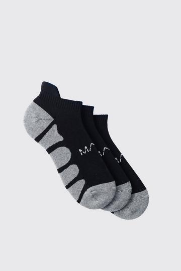 3 Pack Man Active Gym Cushioned Trainer Sock