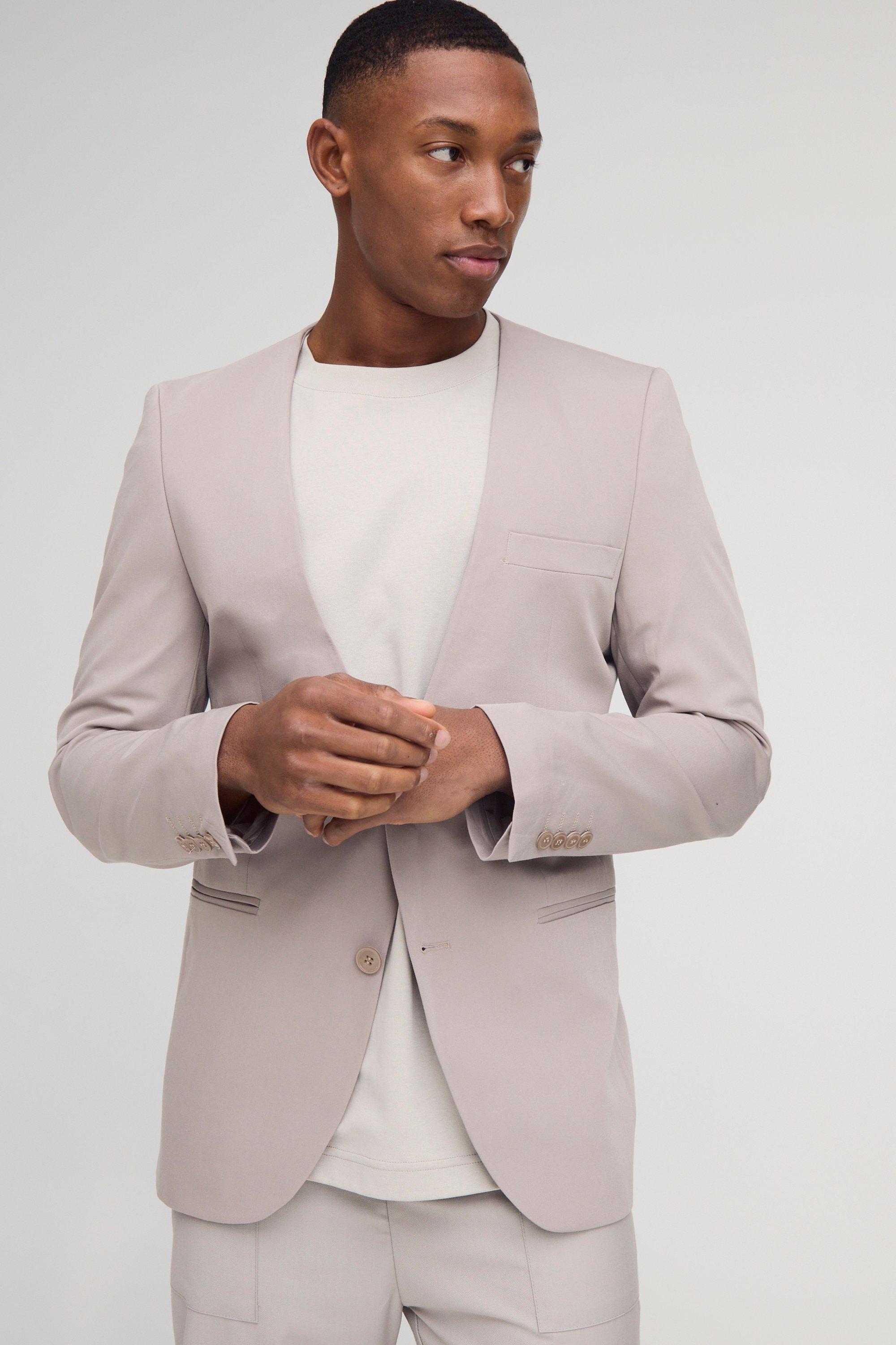 Men's beige 2024 casual blazer