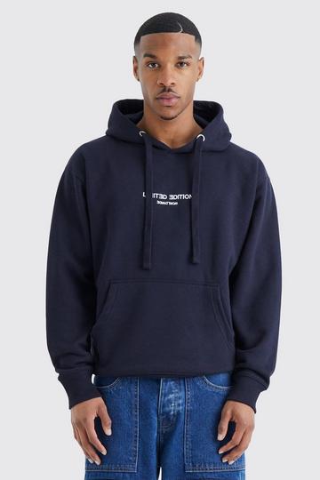 Limited Oversized Heavyweight Hoodie navy