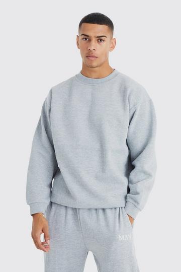 Grey Oversized Basic Sweatshirt