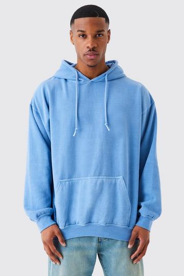 Men's blue hoodies | boohoo US