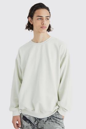 Oversized Overdyed Crew Neck Sweatshirt