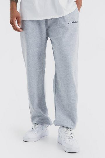 Man Official Oversized Joggers grey