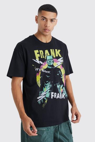 Oversized Frankenstein License T-shirt black