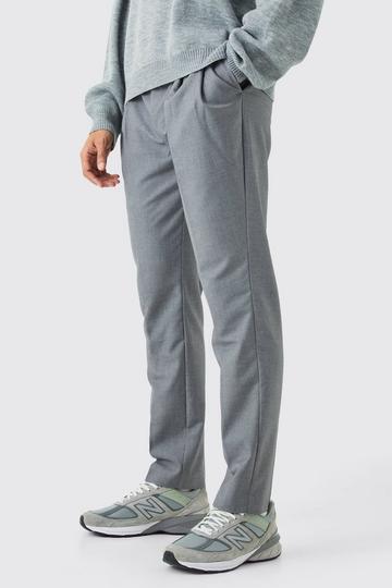 Pleat Front Tailored Golf Trousers grey