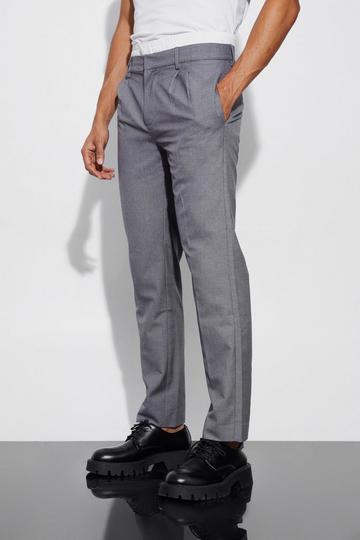 Boxer Waistband Tailored Trousers grey