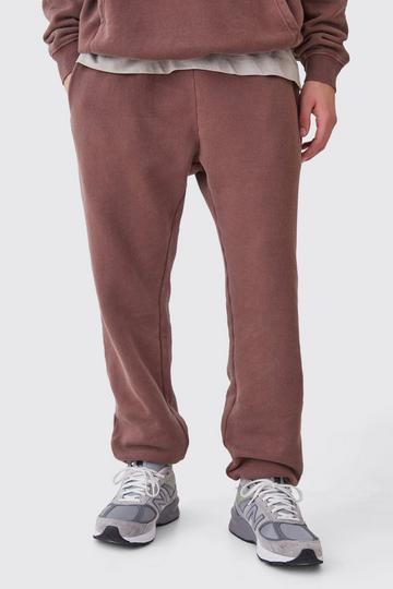 Chocolate Brown Core Fit Washed Jogger