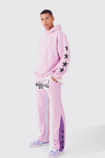 Lilac Purple Official Oversized Star Gusset Tracksuit