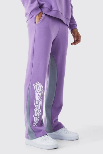 Official Graffiti Gusset Joggers lilac