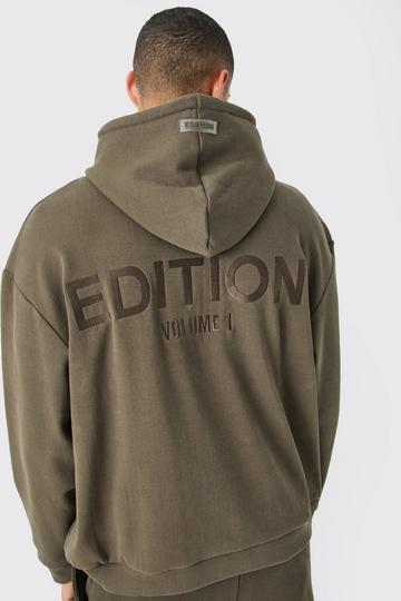 Chocolate Brown EDITION Oversized Heavyweight Ribbed Hoodie