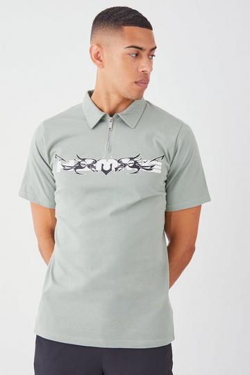 Homme Graphic Polo sage
