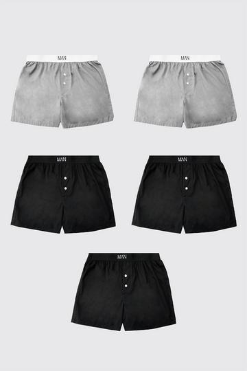 5 Pack Original Man Woven Boxer Shorts multi