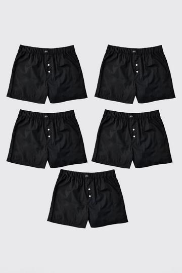 3 Pack Ofcl Woven Boxer Shorts black