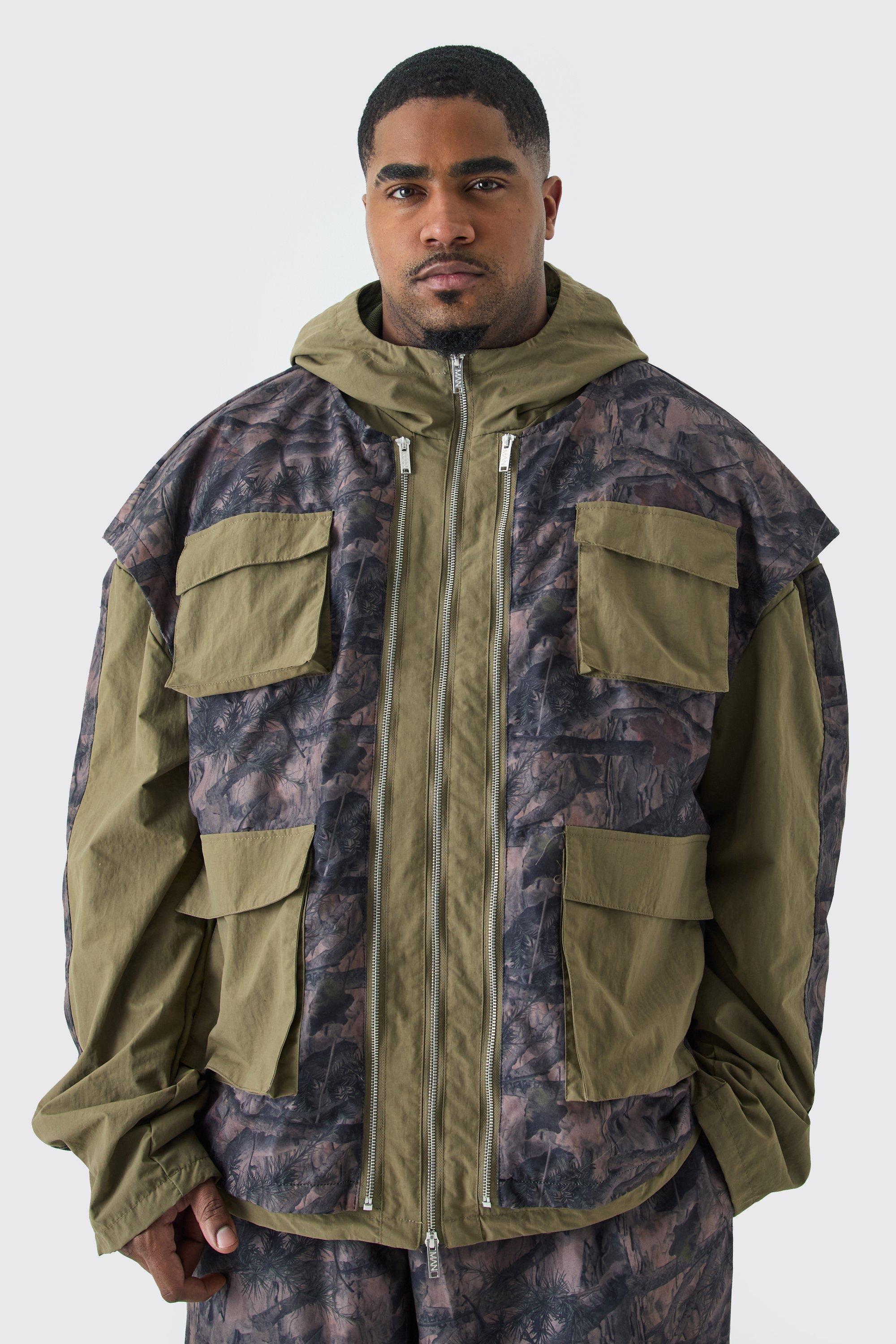 Green hooded 2025 utility jacket