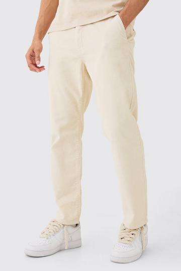 Relaxed Tapered Cord Trouser In Sand sand
