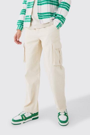 Relaxed Cargo Cord Trouser In Sand sand