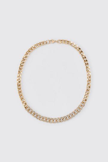Iced Chain Necklace gold